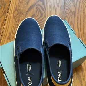 Tom’s’ Baja Navy Heritage Canvas Shoes